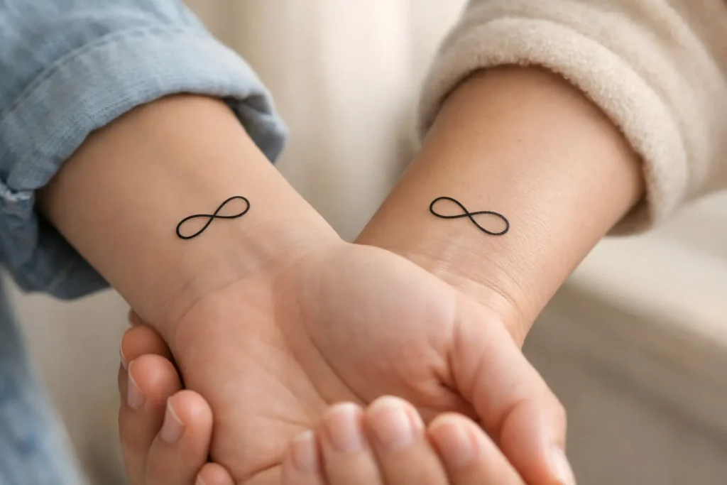 Matching Infinity Symbol Tattoos