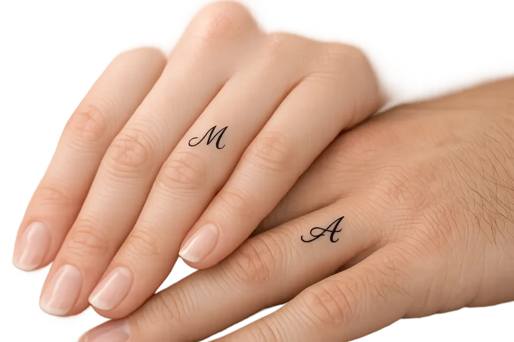 Matching Initials Tattoo