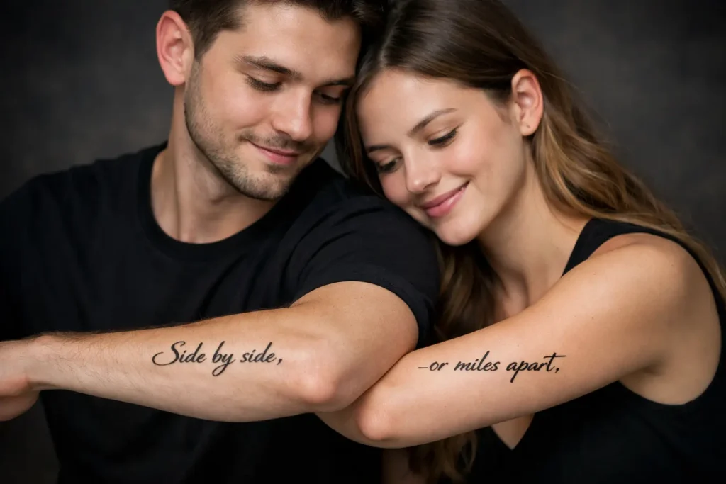 Matching Quote Tattoos