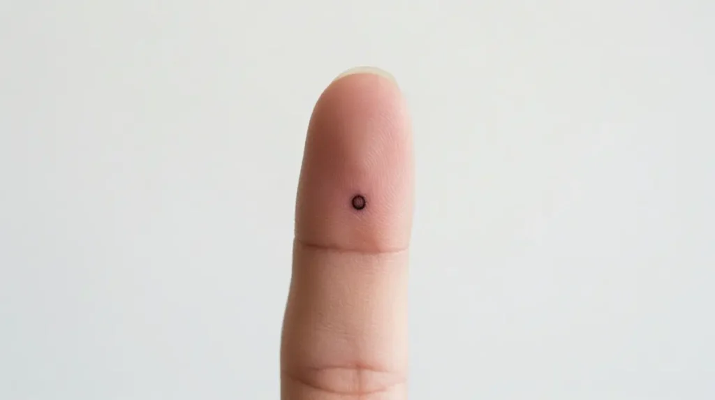 Meditative Third Eye on a Finger