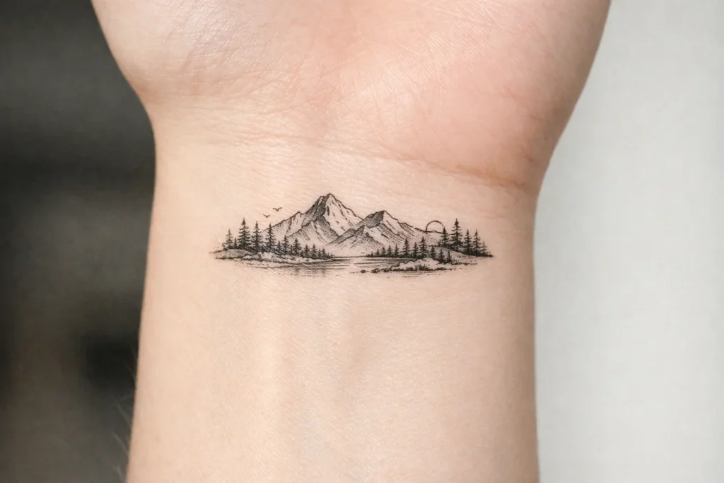 Micro Landscape Tattoos