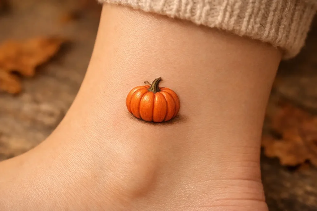 Mini Pumpkin Tattoo