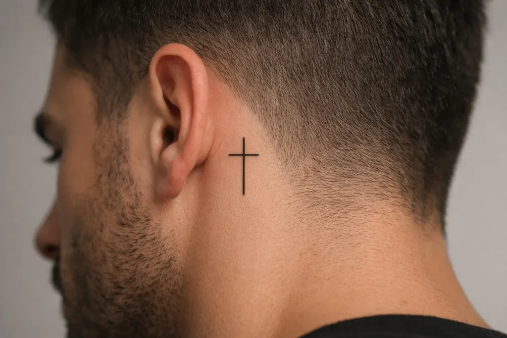 Minimalist Cross Tattoo