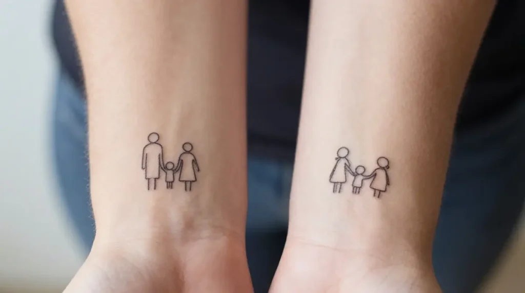 Minimalist Family Tattoo