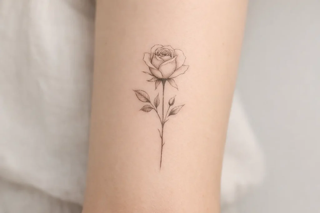 Minimalist Flower Tattoos