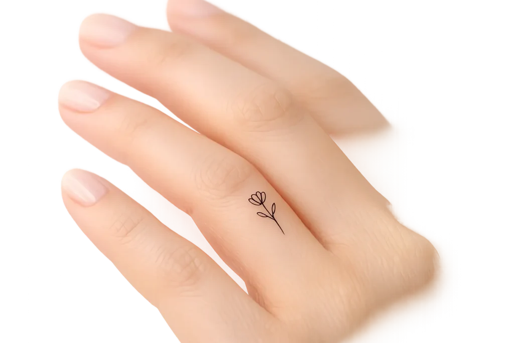 Minimalist Flower Tattoos for a Subtle Look