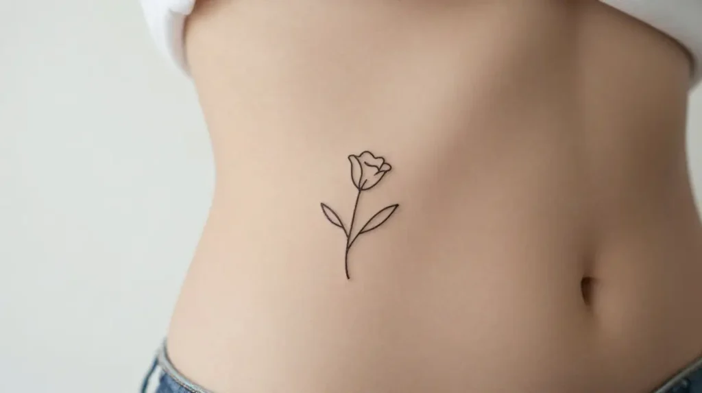 Minimalist Line Art Tattoo