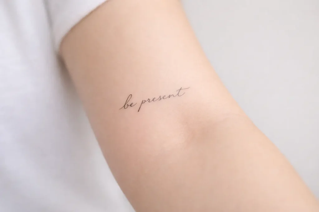 Minimalist Quote Tattoo