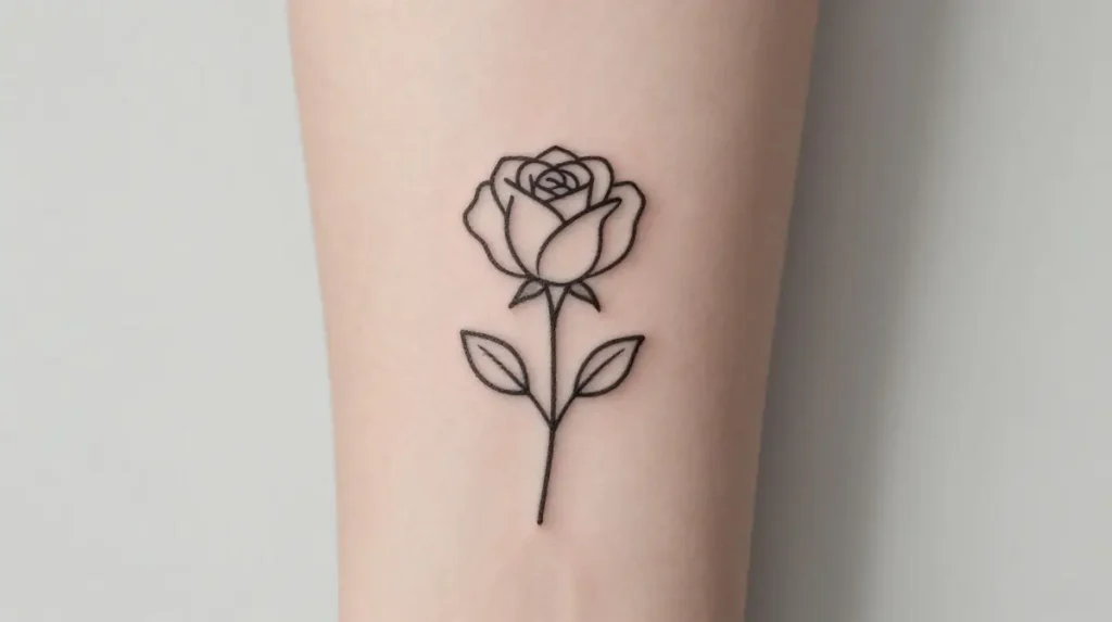 Minimalist Single Rose Designs