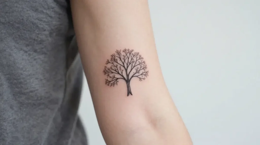 Minimalist Tree Tattoo