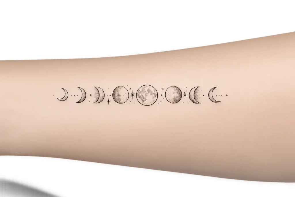Moon Phase Tattoo
