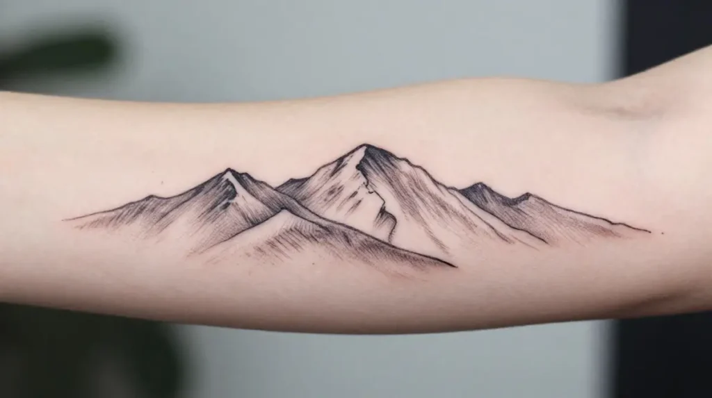 Mountain Landscape Tattoo