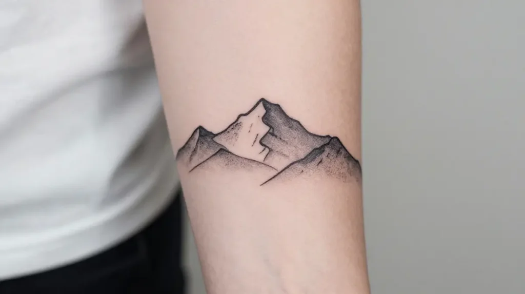 Mountain Scene Tattoo