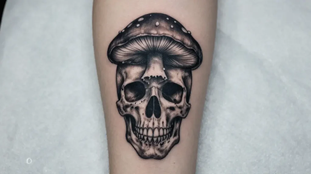 Mushroom and Skull Design