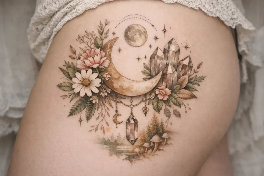Nature Inspired Mystical Tattoos That Connect to Earth