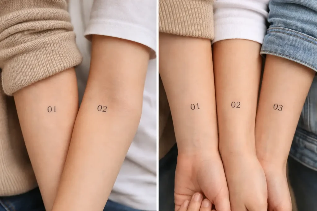 Number Sequence Tattoos