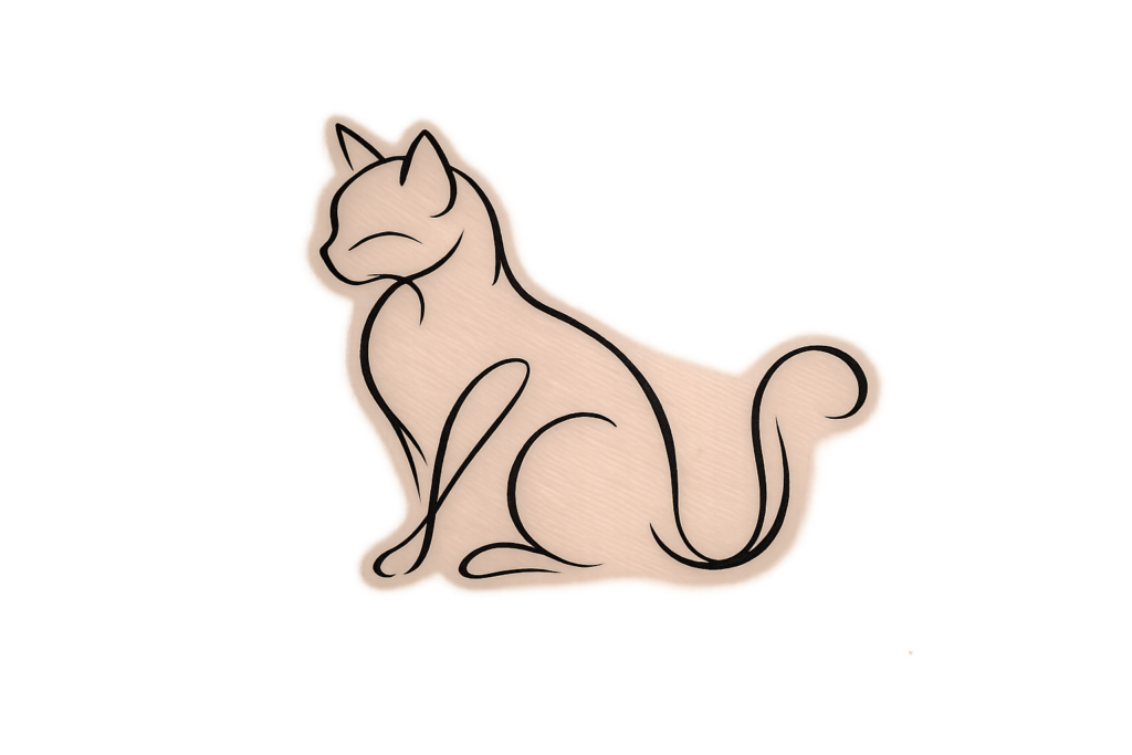 One Line Animal Tattoo