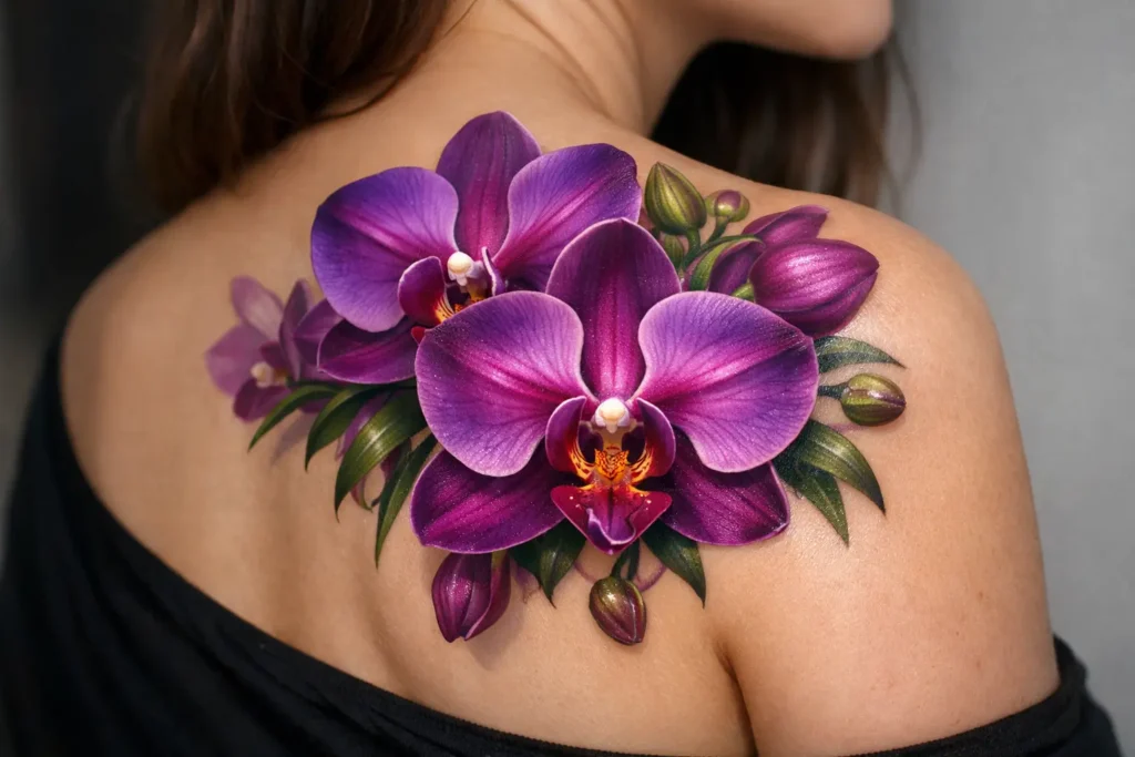 Orchid Tattoos That Showcase Beauty and Strength
