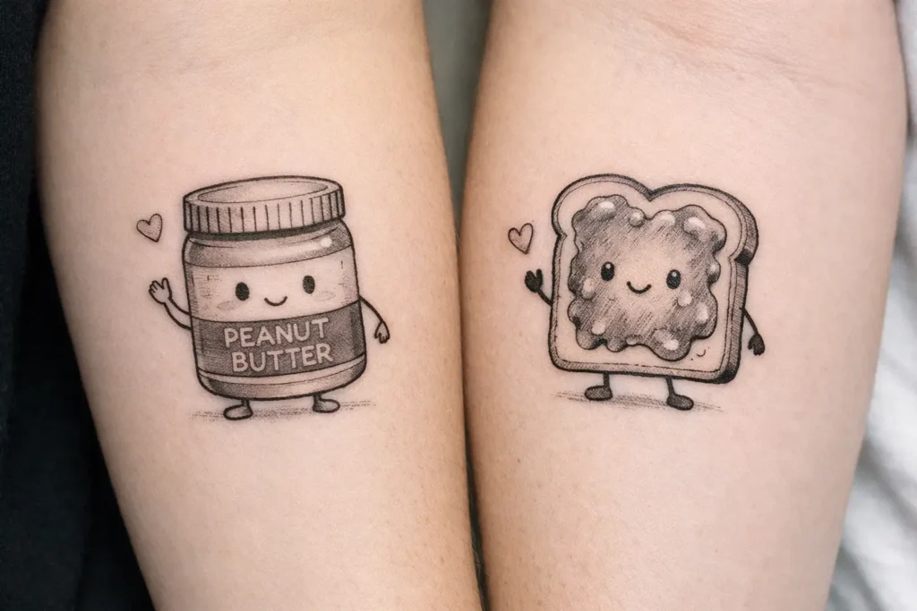 Peanut Butter and Jelly Tattoo