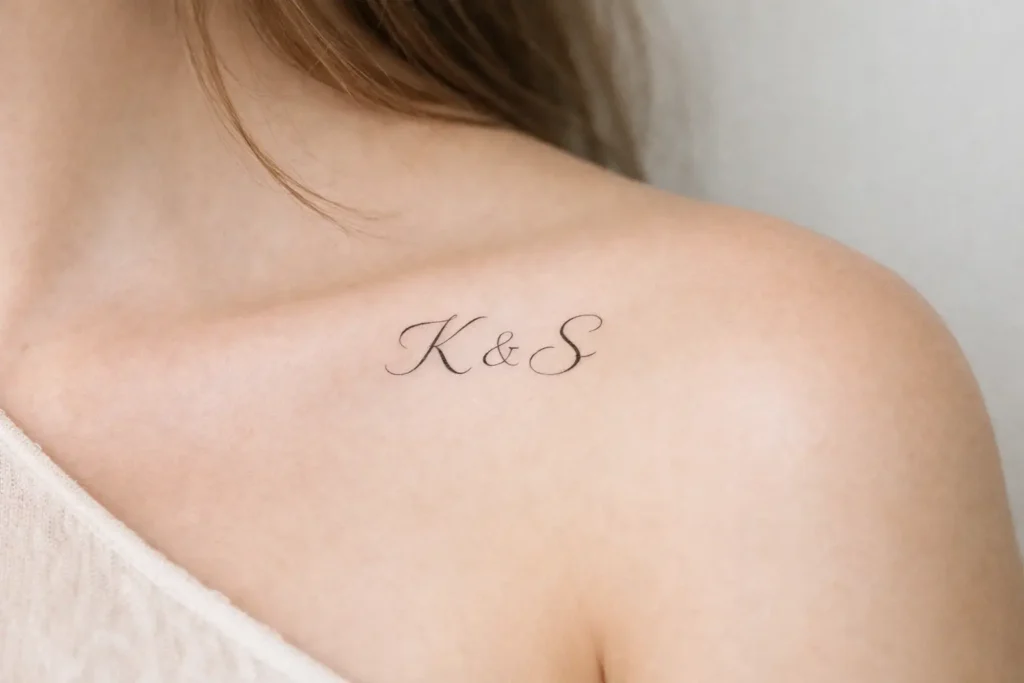 Personalized Initial Tattoo