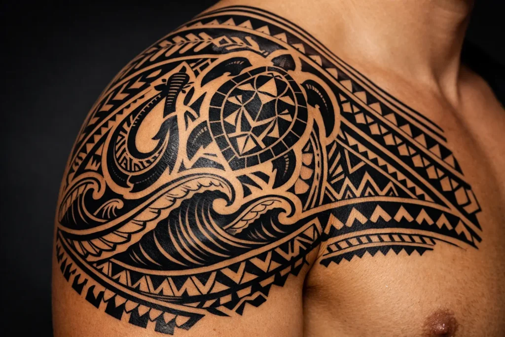 Polynesian Ocean Tattoo