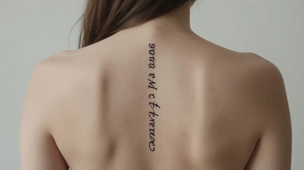 Quote Spine Tattoos