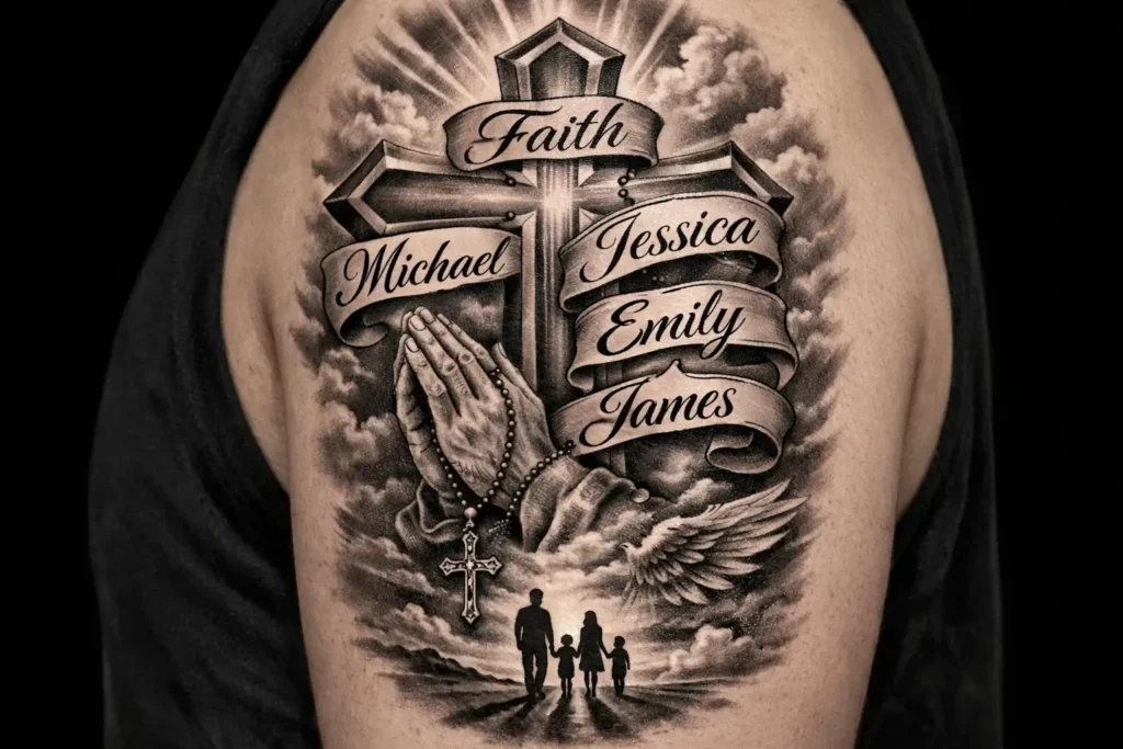 Religious Family Tattoo