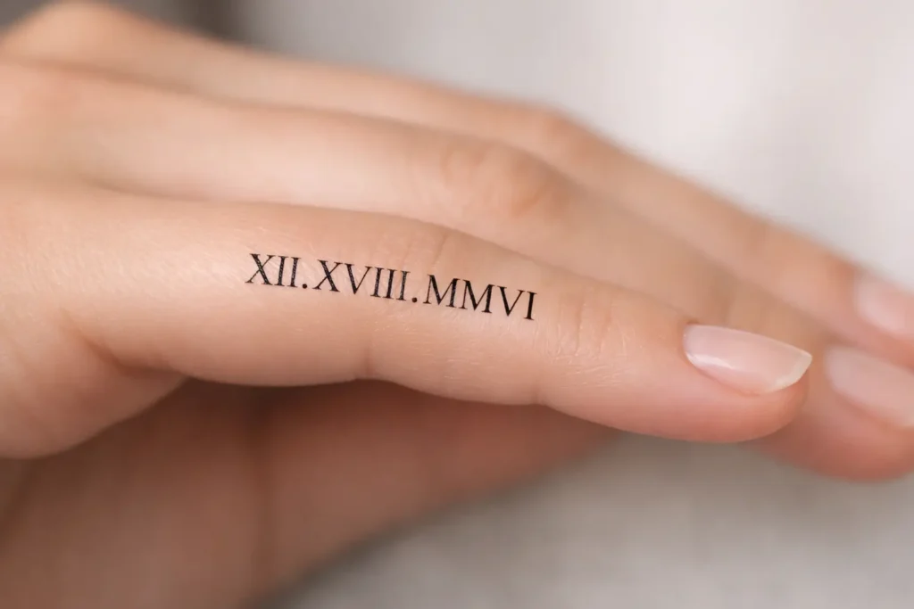 Roman Numeral Tattoo