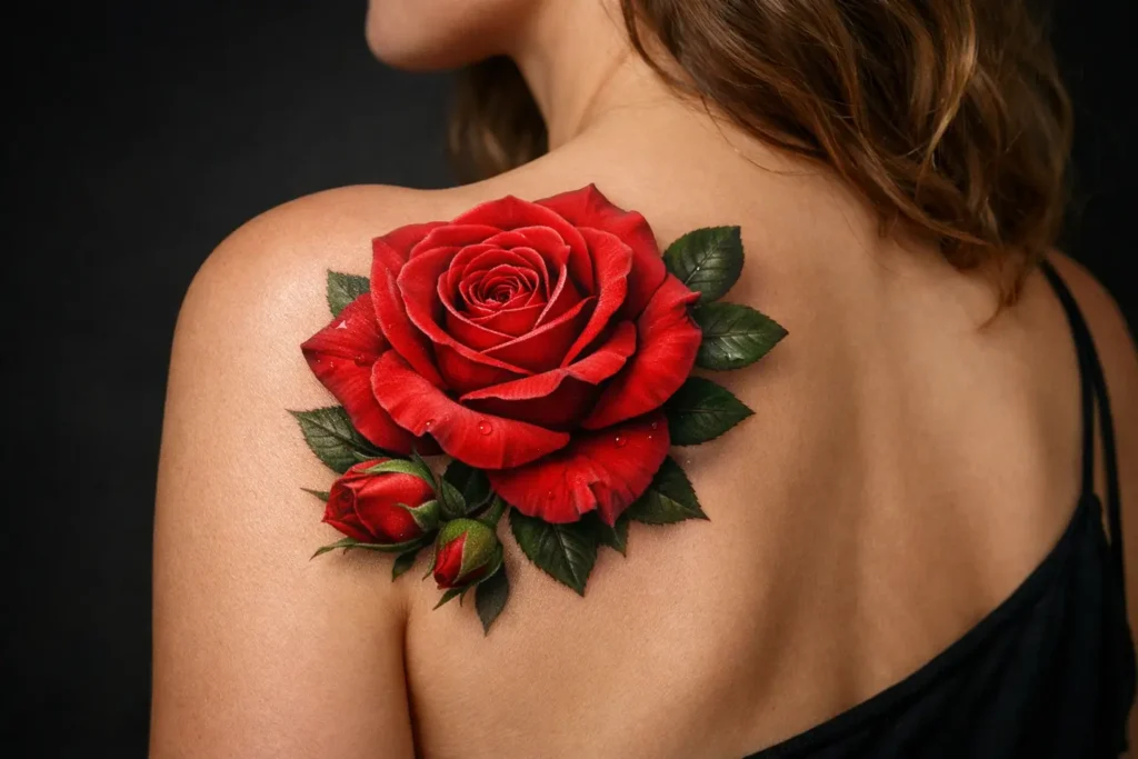 Rose Tattoo Ideas That Symbolize Love and Passion