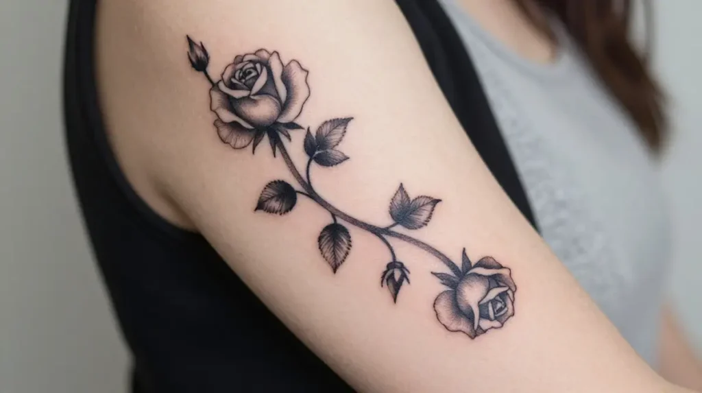 Rose Vine Tattoos