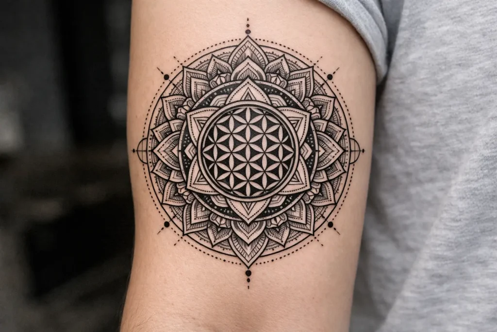 Sacred Geometry Tattoos That Show Universal Patterns