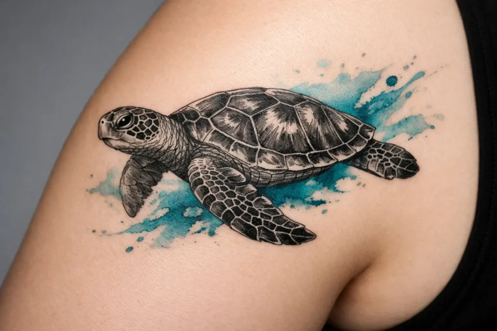 Sea Turtle Tattoo