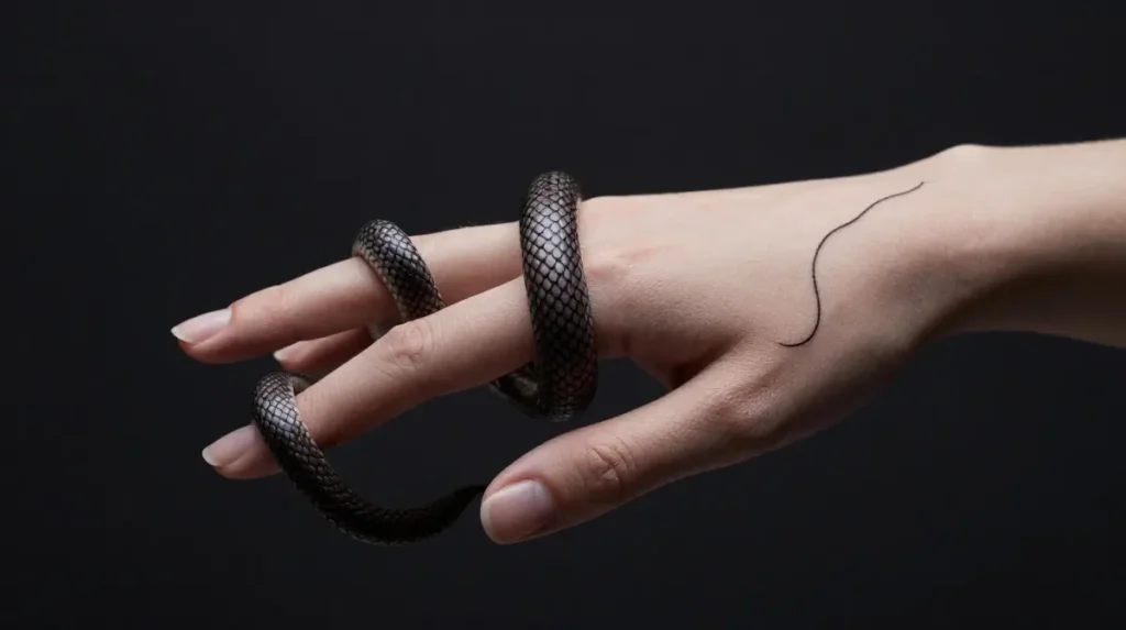 Serpent Wrapping the Fingers