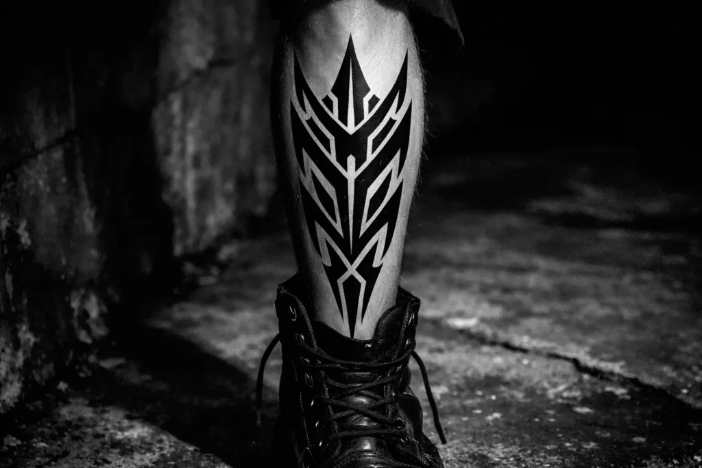Shin Tattoo Placement Bold Edge