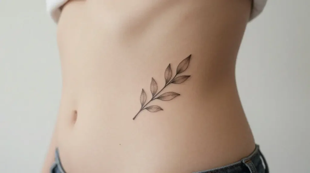 Simple Leaf Tattoo