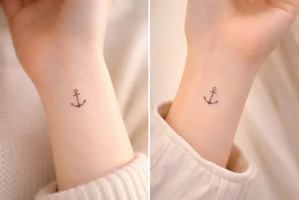 Small Anchor Tattoo