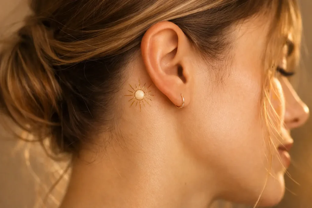 Small Sun Tattoo Designs