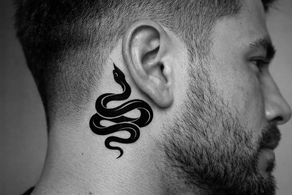 Snake Line Tattoo