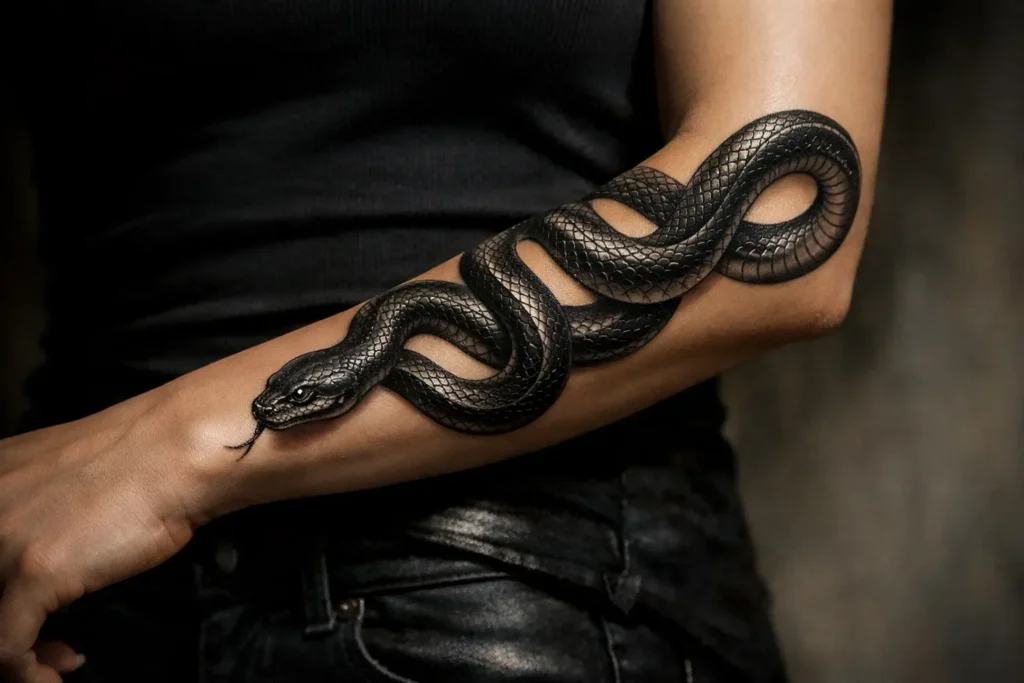 Snake Tattoos for Strength