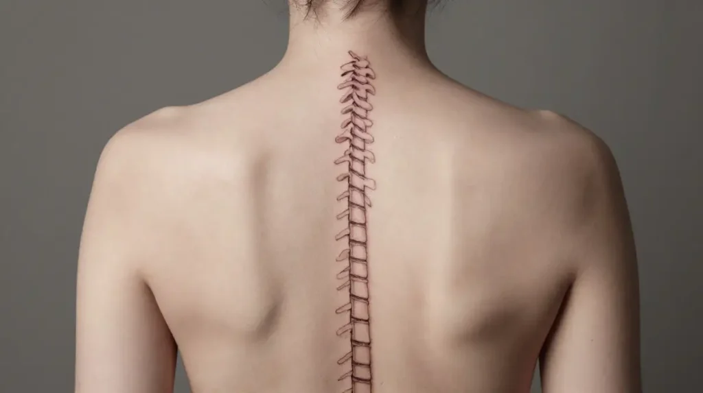 Spine Line Tattoos