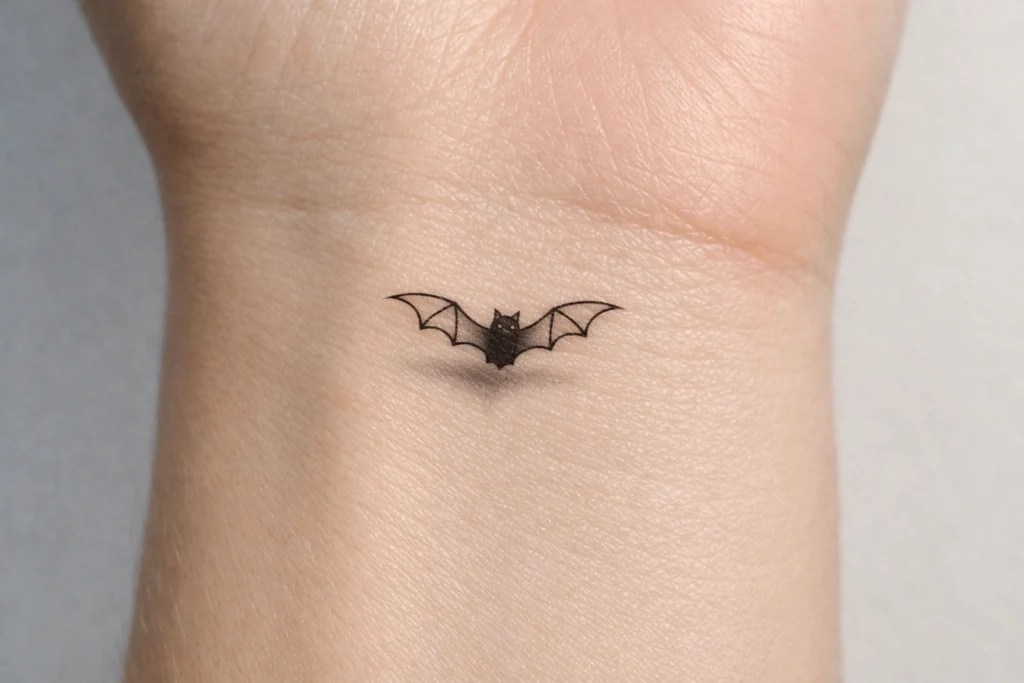 Subtle Bat Tattoo