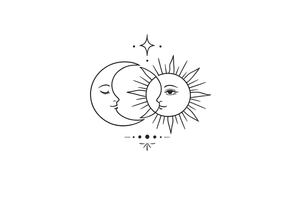 Sun and Moon Tattoo