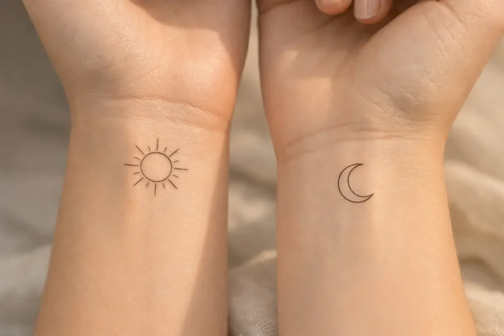 Sun and Moon Tattoo
