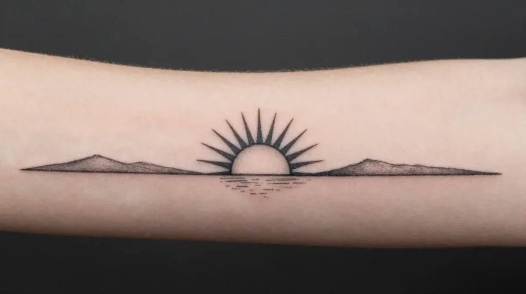 Sunrise Armband Tattoo