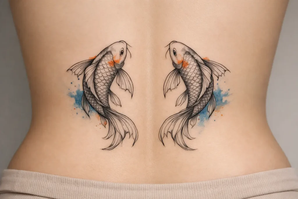 Symmetrical Mirrored Design Tattoo