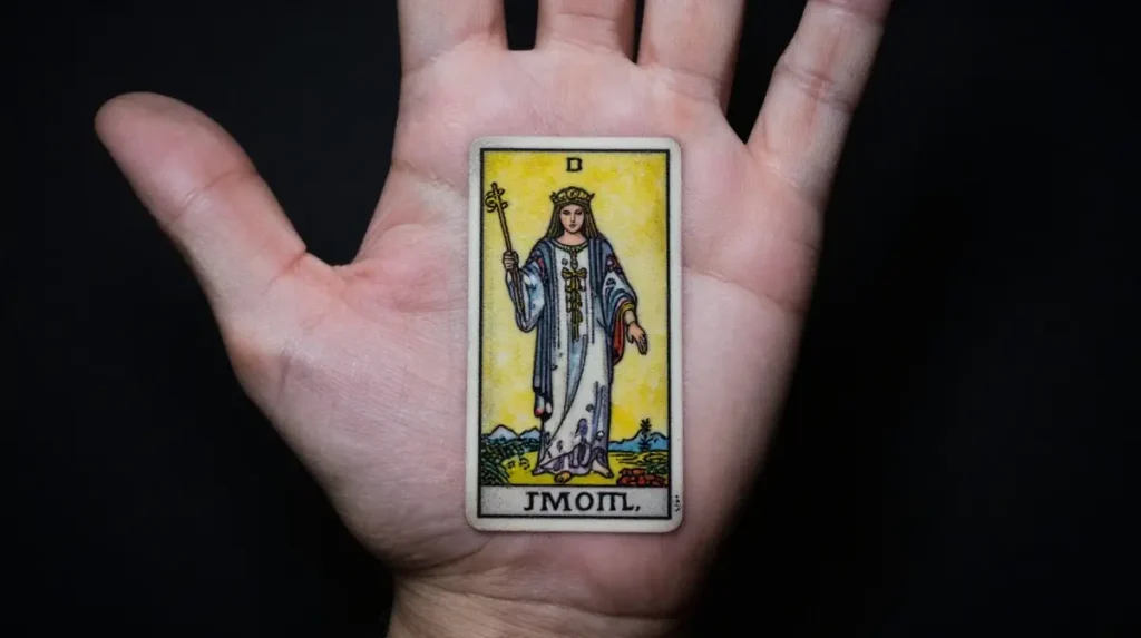 Tarot Card Imagery on the Hand