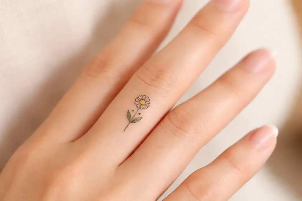 Tiny Flower Tattoo