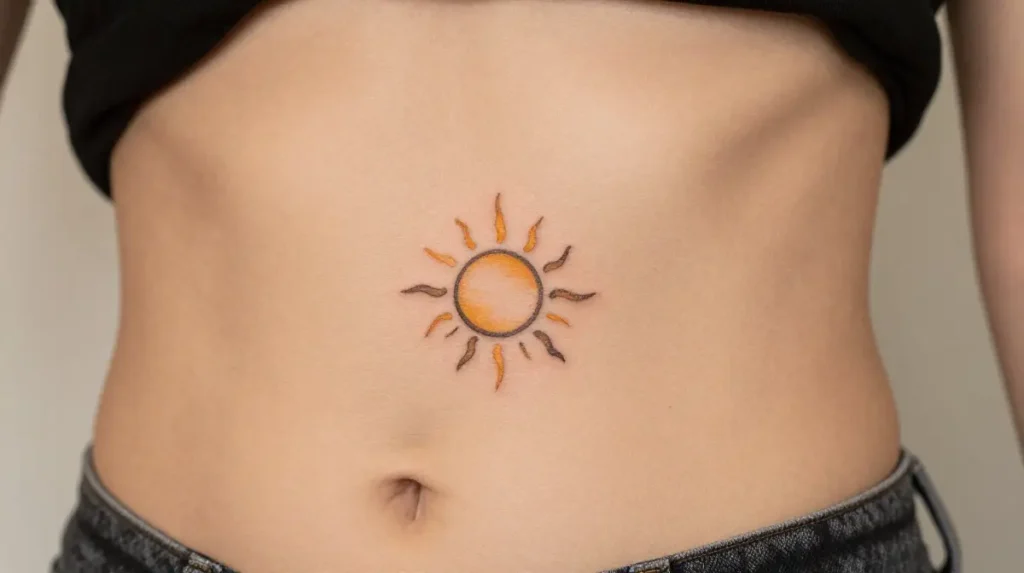 Tiny Sun Tattoo
