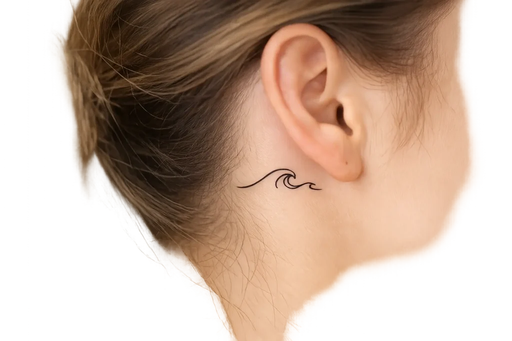 Wave Line Tattoo