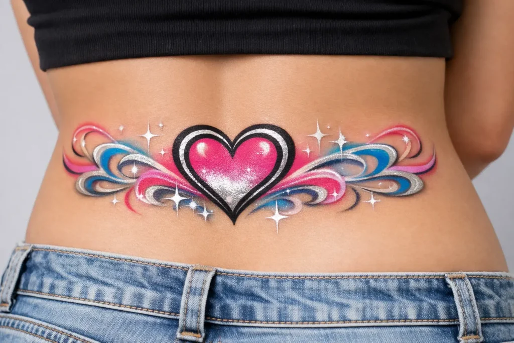 Y2K Nostalgia Lower Back Tattoo